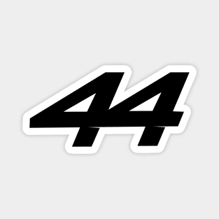 Lewis Hamilton 44 - 2026 Driver Number Black Magnet