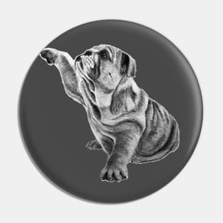 A Good Boy - Bulldog Puppy Pin