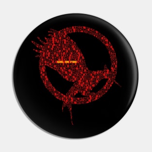 Girl On Fire Pin