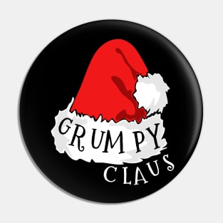 Grumpy Claus Santa Hat Christmas Matching Family Pajama Pin