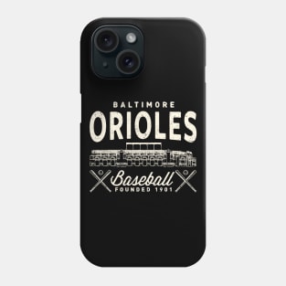 Baltimore Orioles Stadium by Buck Tee Originals Phone Case