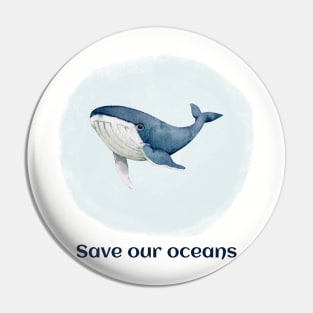 Save our oceans Pin