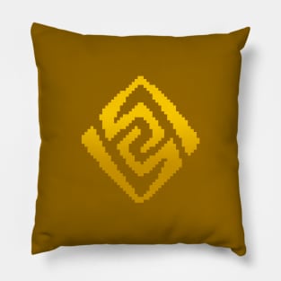 Geo Elements Genshin Impact Pixel Art Pillow