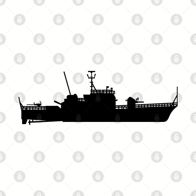 USS - Asheville (PG-84) - Ship - Silhouette by twix123844