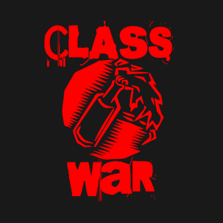 Class War - Keep Warm Burn Out The Rich... Molotov Cocktail T-Shirt