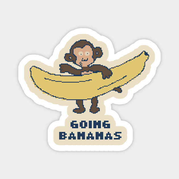 Going Bananas Magnet by pxlboy