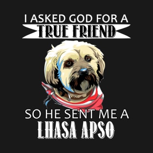 Lhasa Apso T-shirt - Lhasa Apso True Friend T-Shirt