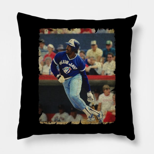 Cecil Fielder in Toronto Blue Jays Pillow by SOEKAMPTI