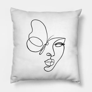 Butterfly Woman Pillow