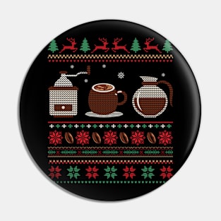 Coffeelover Ugly Christmas Pin