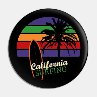 California Surfing Pin