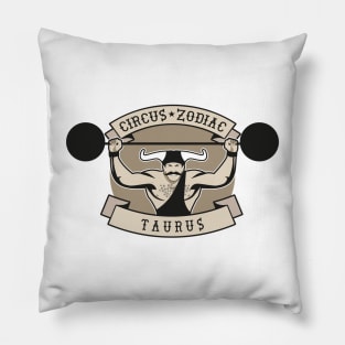 Zodiac Circus. Taurus Pillow