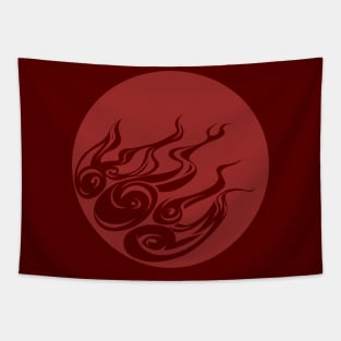 Okami Flames Alternative Tapestry