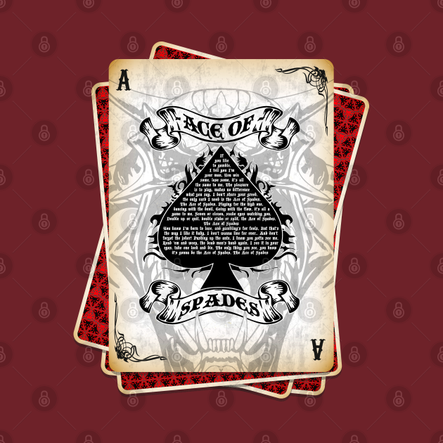 naked ace of spades card