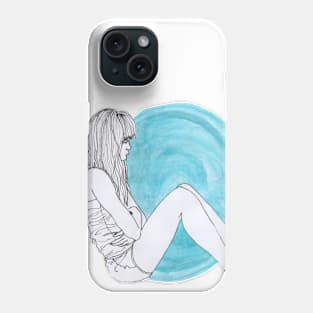 Blue Girl Phone Case