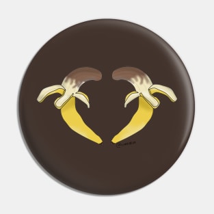Chocolate Banana Heart Pin