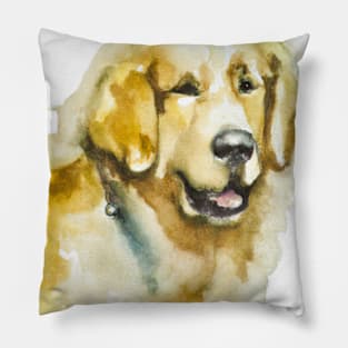 Golden Retriever Watercolor - Gift For Dog Lovers Pillow