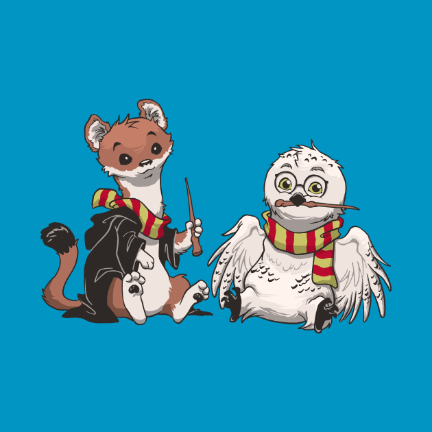 The Owl and the Weasel by Dooomcat