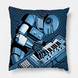 Synth Robot Musician playing the Synthesizer Pillow