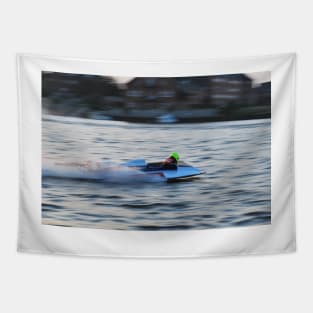 Powerboat Racing at Oulton Broad - Hydroplane - Wayne Turner Tapestry