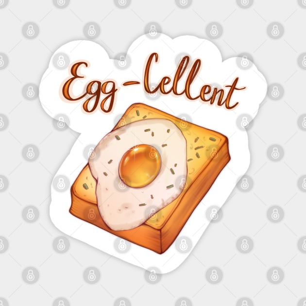 Egg-Cellent sandwich Magnet by Itsacuteart