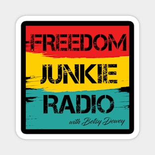 Freedom Junkie Radio Paint Logo Magnet