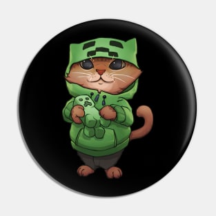 Creeper Cat Pin