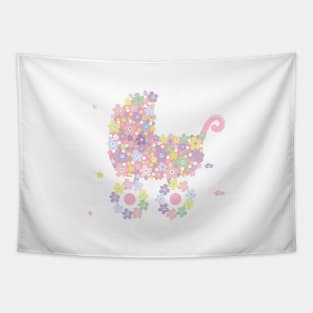 baby flower stroller Tapestry