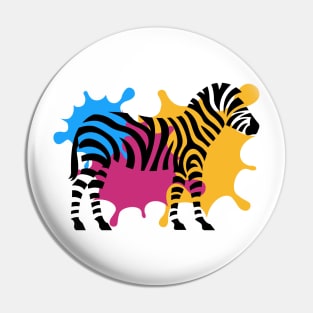 Colorful Zebra Pin