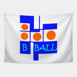 B Ball Basketball Tapestry