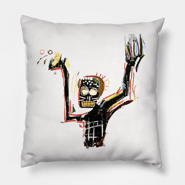 Basquiat Inspired Art Pillow by AbstractArt14