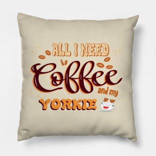 Cool Coffee Near Me: A Companion for Yorkie Terrier Pillow