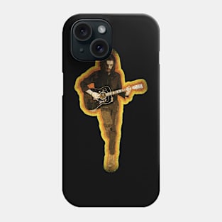 Guitar Player Yellow Shadow Phone Case