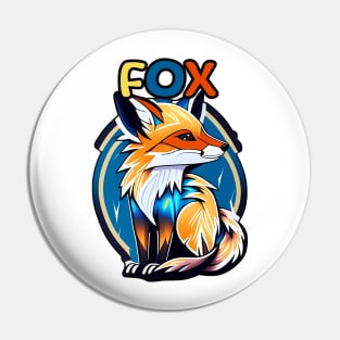 Animal Alphabet - F for Fox Pin