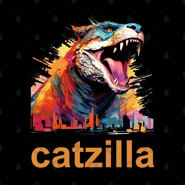 Catzilla by Yopi