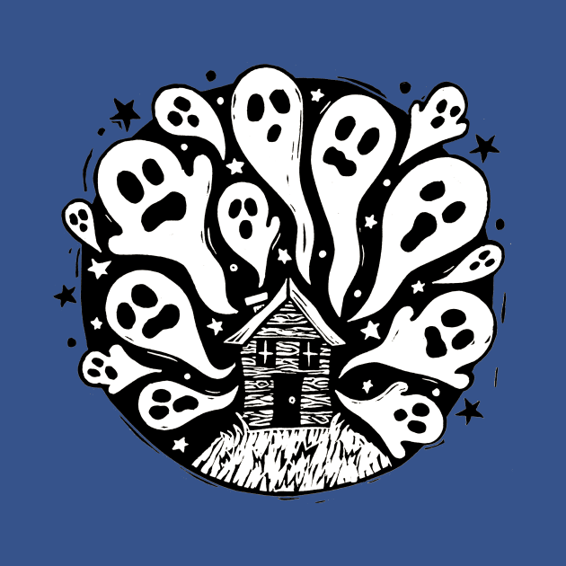 Spooky Ghost House by Woah there Pickle