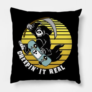 The Reaper Creeps it Real Pillow