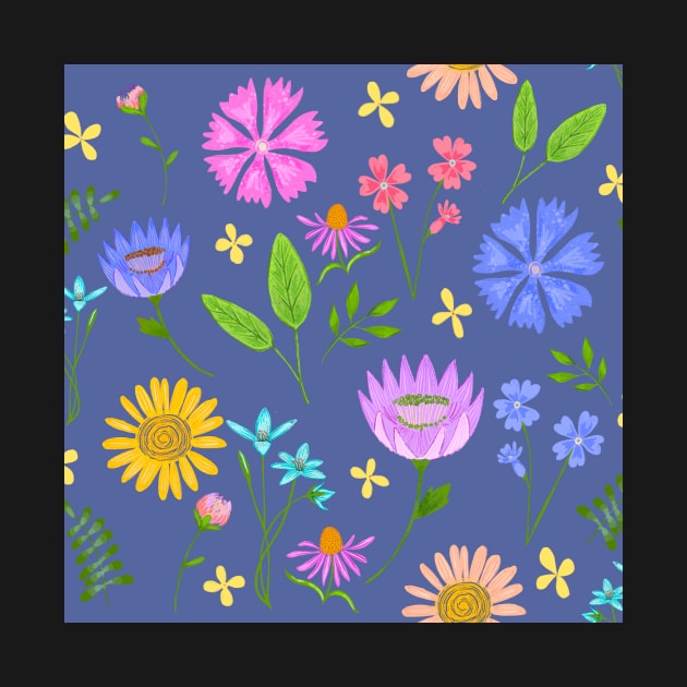 Wild flowers print by Papergrape