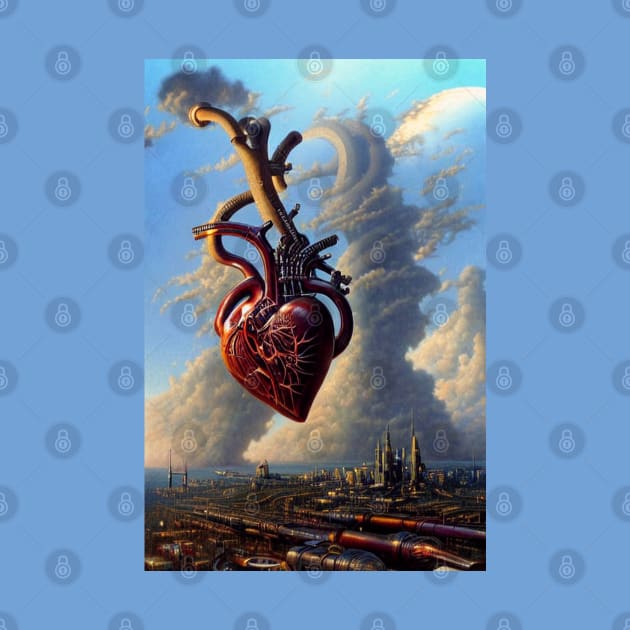 Steampunk mechanical heart by Dendros-Studio