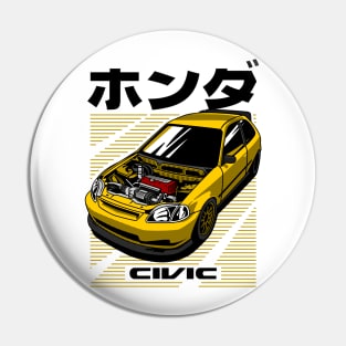 JDM Car Honda Civic Pin