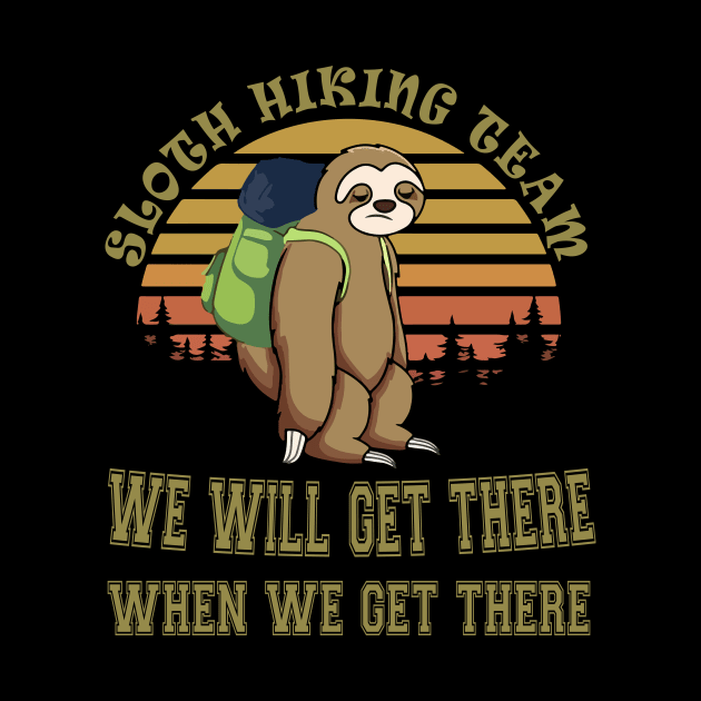 Sloth Hiking Team by Work Memes