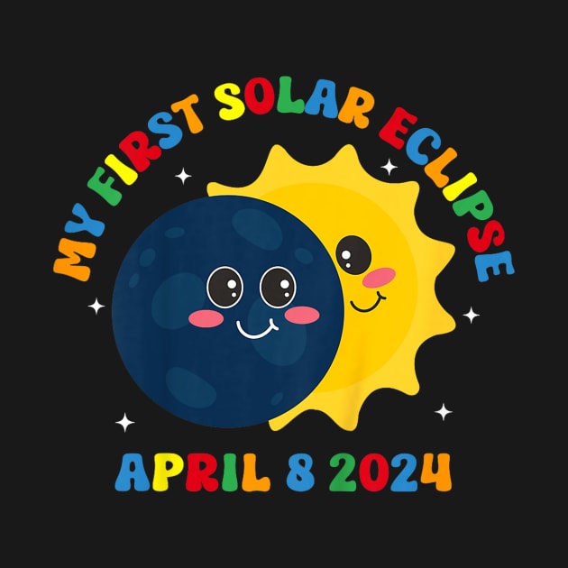 My First Total Solar Eclipse April 8th Gift For Toddler Kids by truong-artist-C