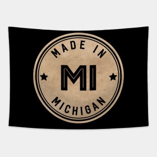 Made In Michigan MI State USA Tapestry