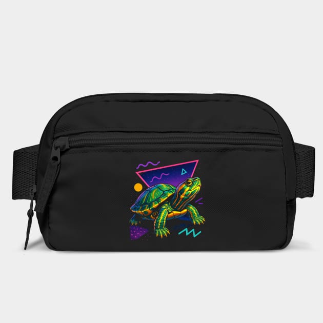 Retro Neon Yellow Bellied Slider Turtle by Reptiq's Store