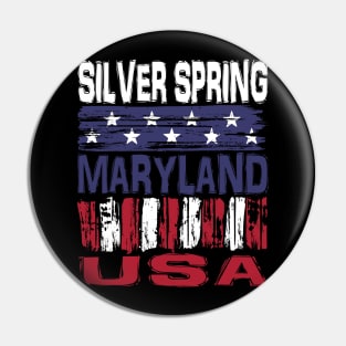 Silverspring Maryland USA T-Shirt Pin