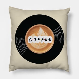 Vinyl - Coffee (Charges me up) Charging battery Pillow