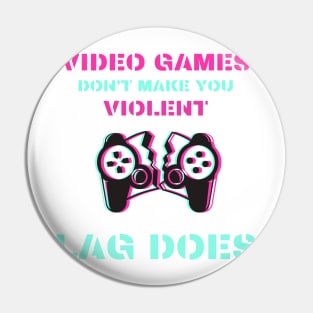 Video Gamer Rules Pin