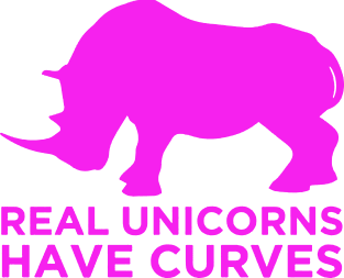 real unicorns have curves Magnet