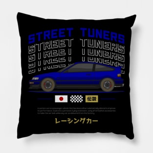 Midnight Racer Blue CRX JDM Pillow