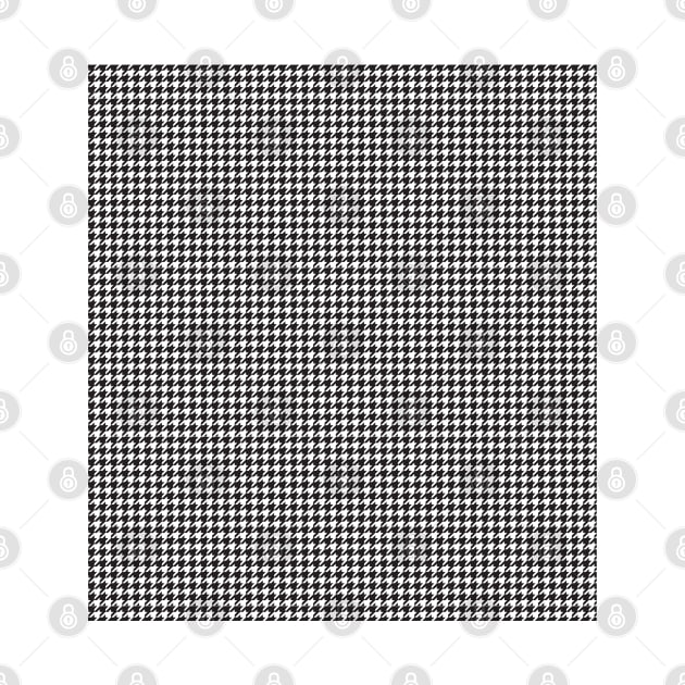 Hounds Tooth Check Black and White Houndstooth Pattern by squeakyricardo